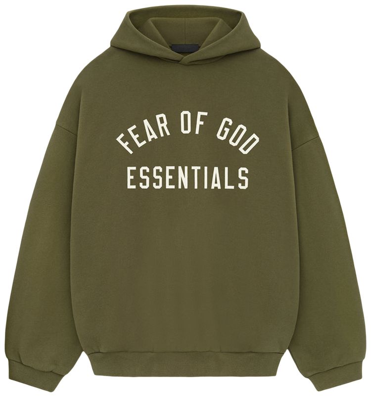 Fear of God Essentials Fleece Hoodie 'Military'