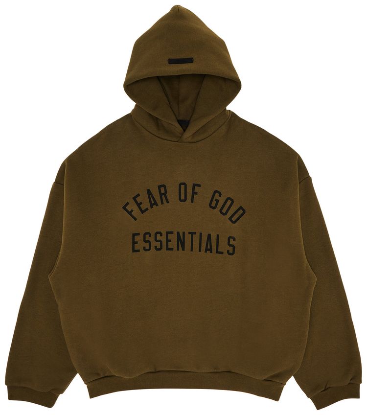 Fear of God Essentials Fleece Hoodie 'Olive'