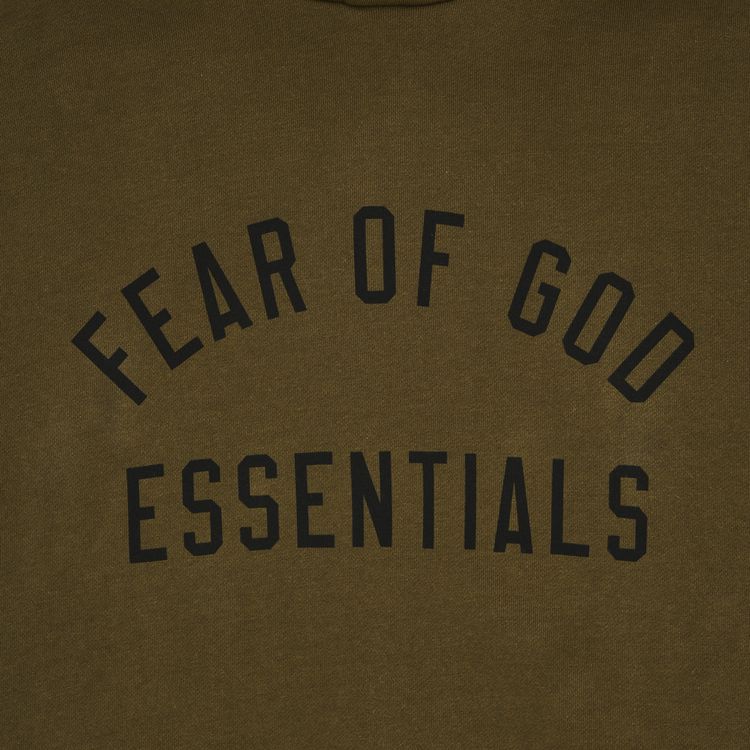Fear of God Essentials Fleece Hoodie 'Olive'